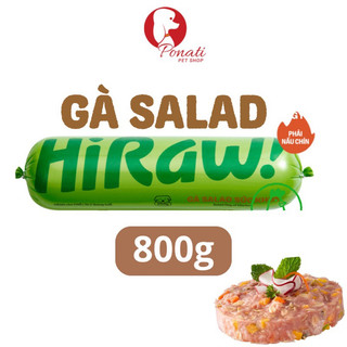 800g - thịt gà salad raw food cho chó hi raw