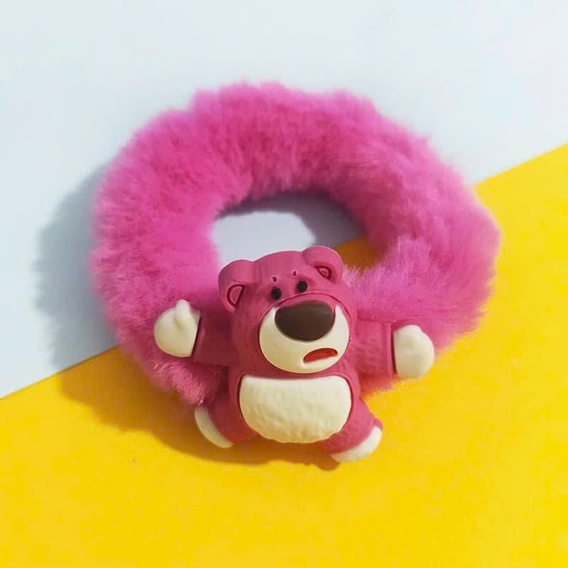 Set scrunchies lông gấu losto