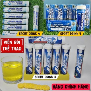 [Hộp 20 VIÊN] Viên Sủi Ion Sport Drink Ozol bù nước bù khoáng và điện giải ( hương chanh leo)