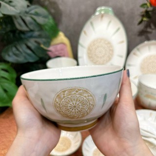 🌺set bát đĩa thổ cẩm vân tách lẻ món🌺