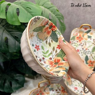 ❤️🌺Set bát đĩa hoa cỏ tách lẻ món🌺