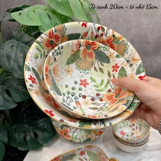 ❤️🌺Set bát đĩa hoa cỏ tách lẻ món🌺