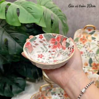 ❤️🌺Set bát đĩa hoa cỏ tách lẻ món🌺