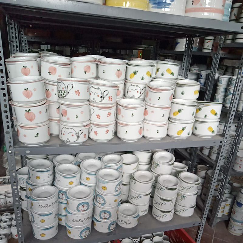 Thố chưng yến 500ml Bát Tràng