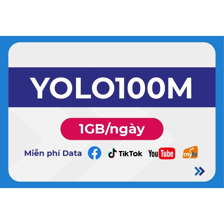 Sim 4G Vina YoLo100M 1G/ngày, TD49 100Gb/tháng