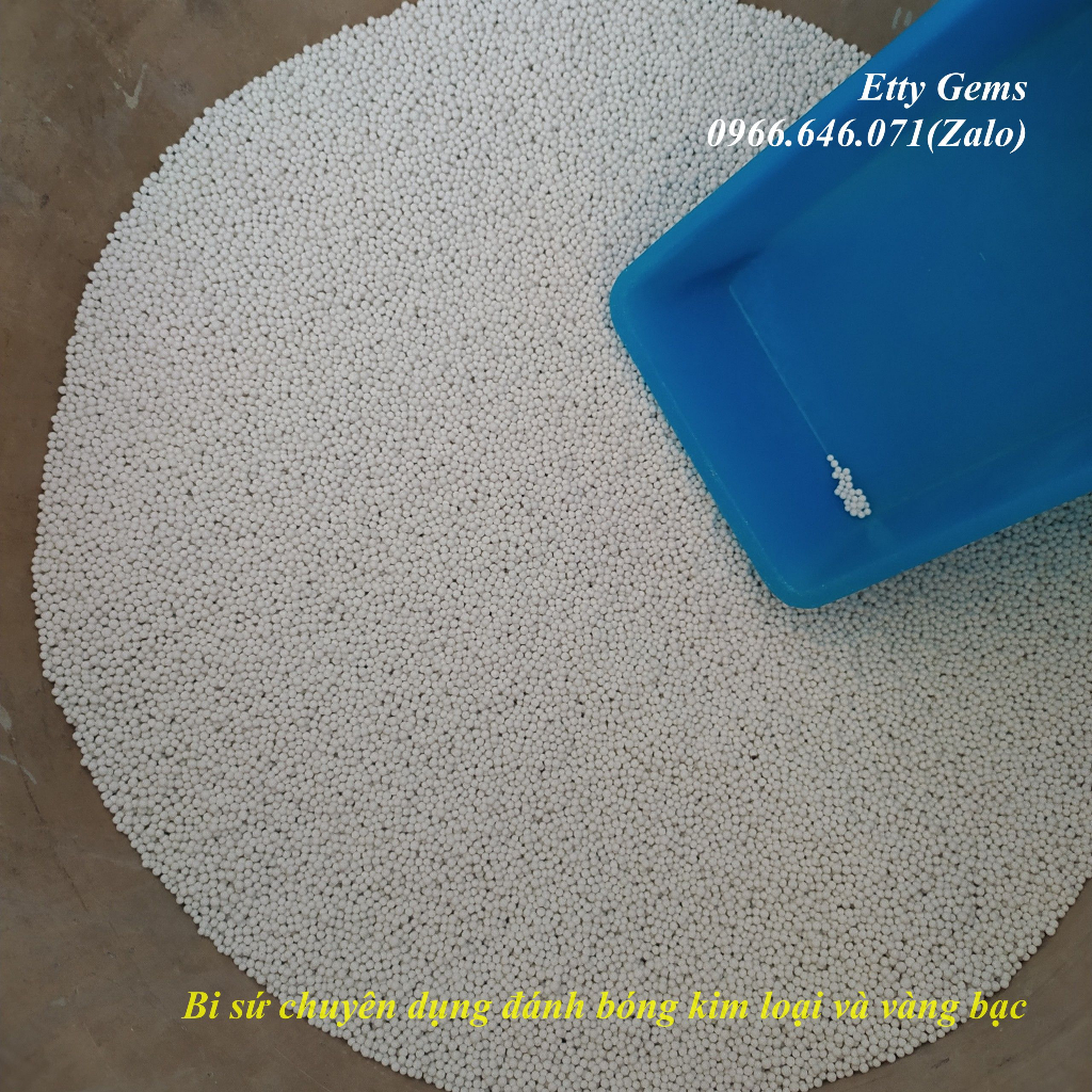Hạt sứ 2mm máy rung đánh bóng đá, kim loại, lưỡi câu, trang sức