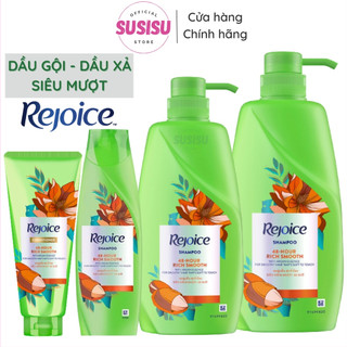 Dầu gội suôn mượt rejoice 48hour rich smooth shampoo rejoy 170g - 320g - 630g - 900g/ dầu xả mượt tóc rejoice 170g/320g