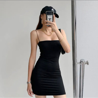 Váy body 2 dây sợi bún, đầm ôm body siêu tôn dáng sexy, vải co giãn, mặc đi chơi, dự tiệc siêu xinh - Chocomy Shop