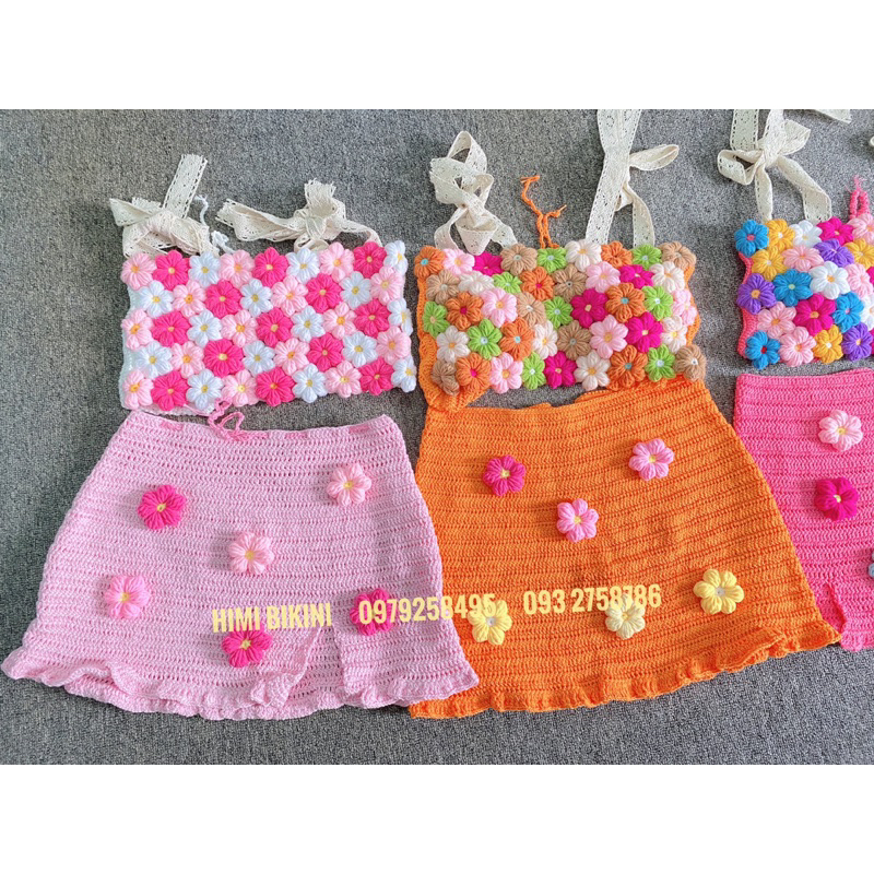 SET ÁO HOA CHÂN VÁY NHIỀU MÀU PHỐI CÓ SẴN SIZE SML