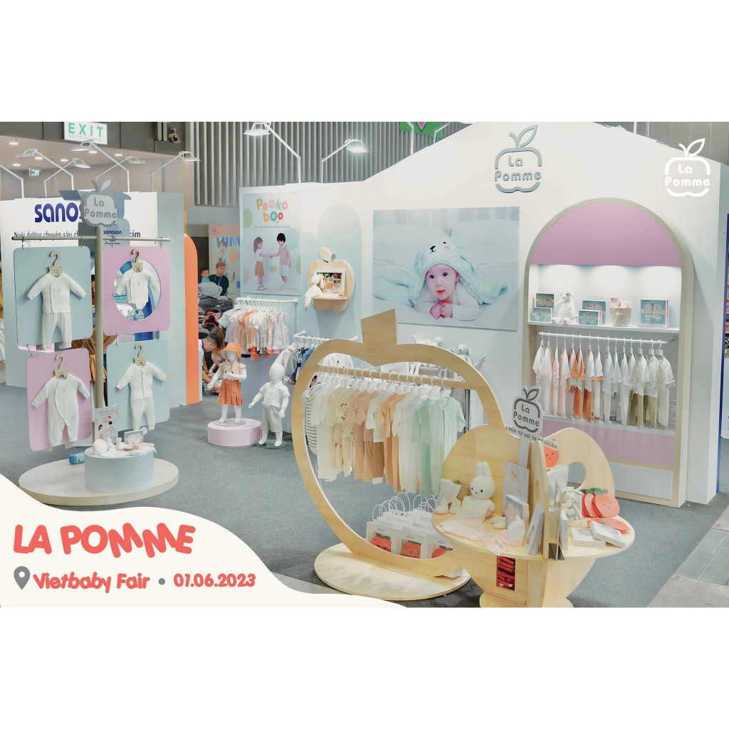 La Pomme - Mũ sơ sinh La Pomme baby kisses - Nâu