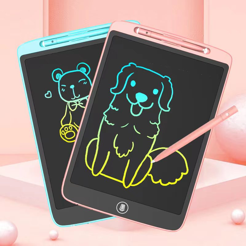 Bảng Vẽ Tự Xóa 3D Thông Minh Cho Bé Tập Vẽ Viết Màn Hình LCD 8.5"-9"-10"-12"16 inch Đồ Họa Đẹp