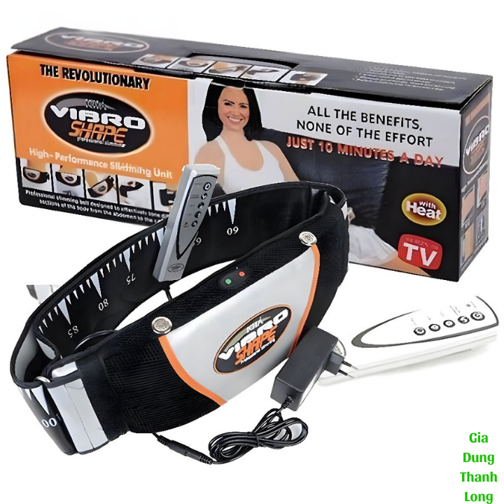 Đai Rung Giảm Mỡ Bụng - Máy Massage Rung Giảm Mỡ Toàn Thân Hiệu Quả, đai massage