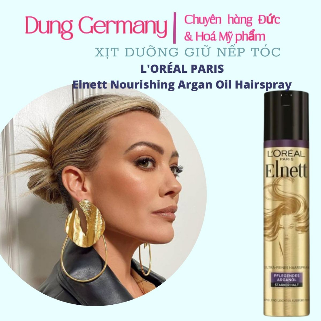 KEO XỊT TẠO KIỂU LOREAL ELNETT SATIN LAQUE HAIR SPRAY 500ML