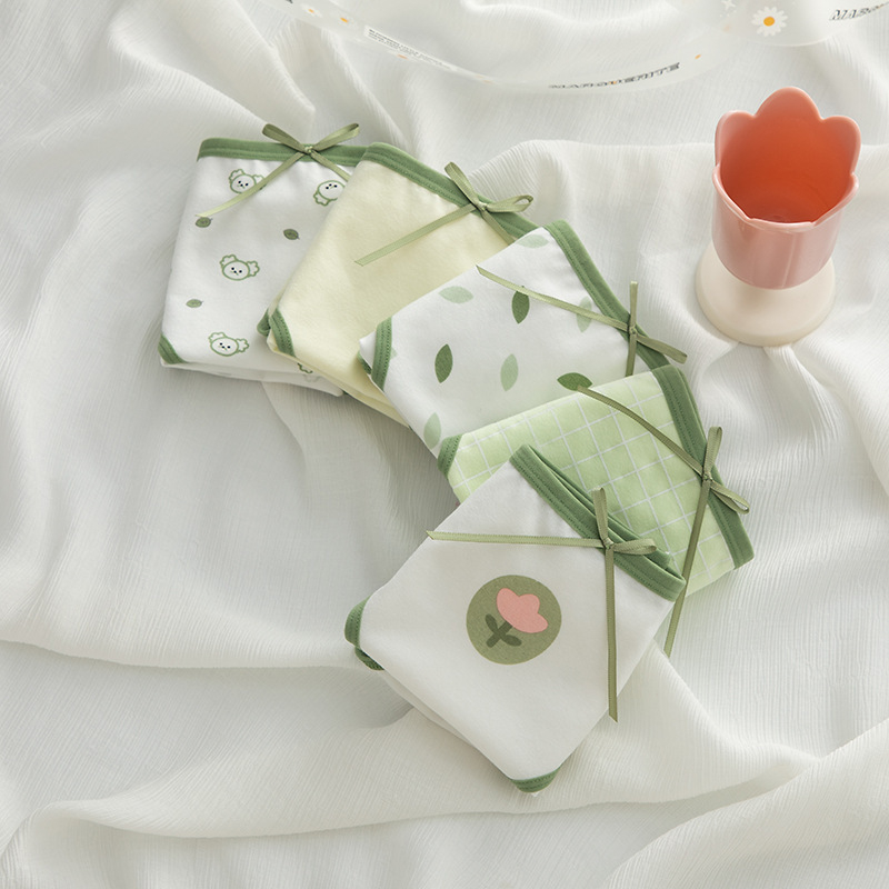 Quần Lót Nữ Cotton Màu Matcha Thoáng Khí Co Dãn 4 Chiều