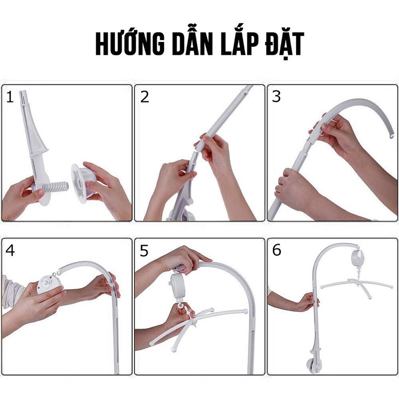 Các mẫu treo nôi đen trắng kích thích thị giác cho bé 0-3m