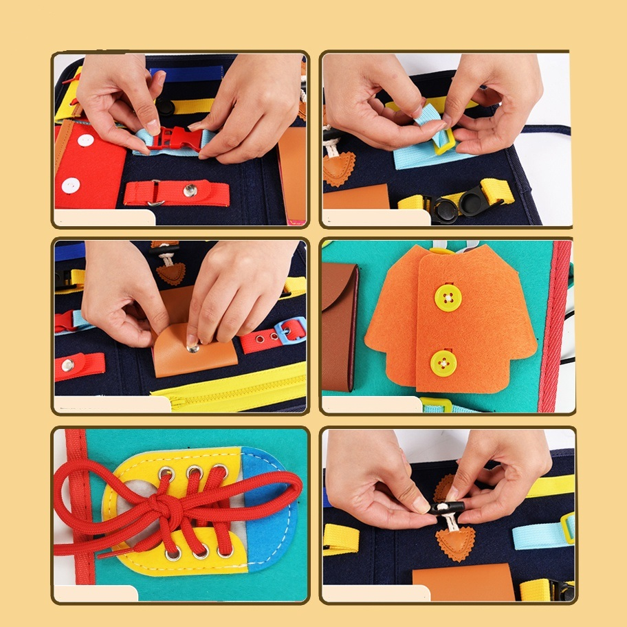 Bảng Đồ Chơi Thực Hành Kỹ Năng Sống Cơ Bản Montessori Giúp Bé Phát Triển Trí Tuệ Và Vận Động Toàn Diện