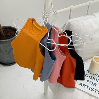 Áo croptop ba lổ thun màu trơn basic ôm body BS09