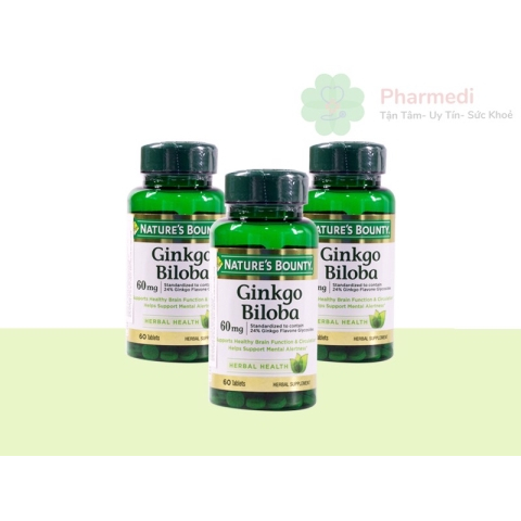 Viên uống Ginkgo Biloba 60mg Nature's Bounty