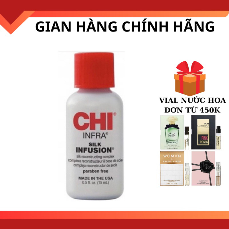 Serum dưỡng phục hồi tóc siêu mềm mượt CHI Silk Infusion