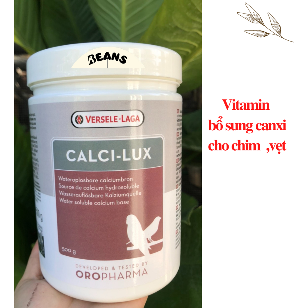 Vitamin bổ sung canxi cho chim cảnh, chim vẹt, chào mào, yến hót, chích chòe, bồ câu, khướu, họa mi 20g