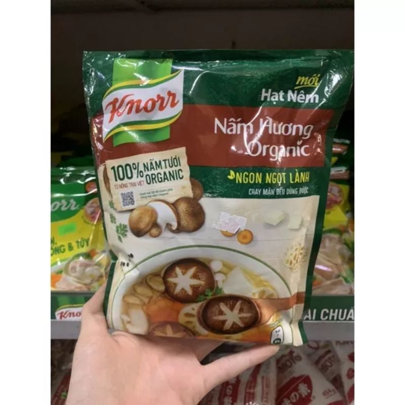 Hạt nêm nấm hương knorr Organic chay mặn đều dùng được