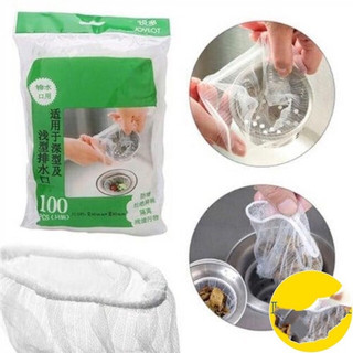 Sét 100 túi lọc rác bồn rửa bát