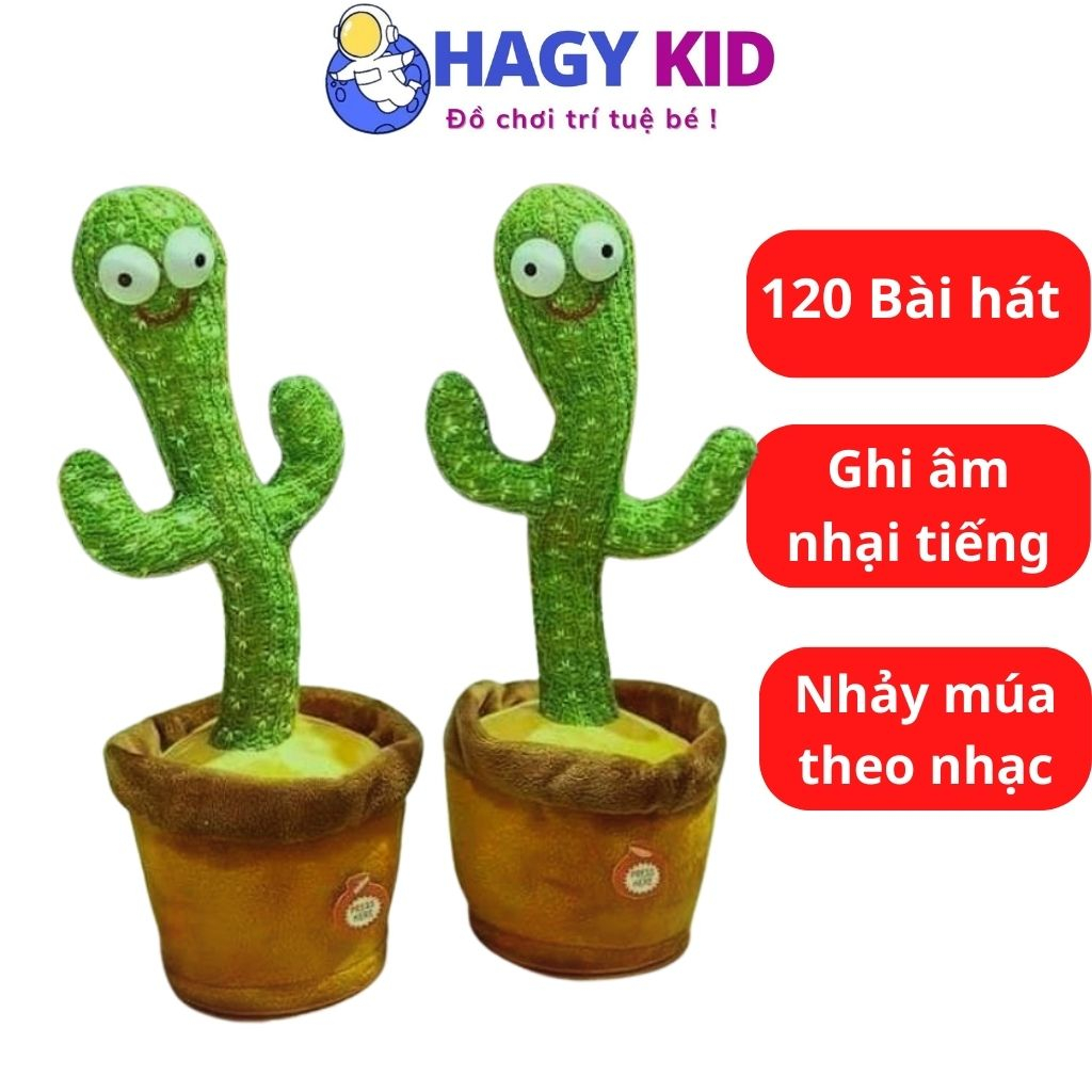 Cây Xương Rồng Nhảy Múa Hagykid Xương Rồng Nhại Tiếng Phát Ra Âm Thanh Vui Nhộn Cho Bé
