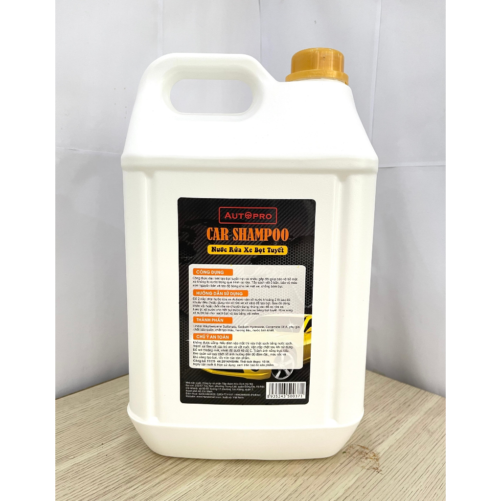 Nước rửa xe bọt tuyết chuyên dụng Car Shampoo 10L&5L cho ô tô xe