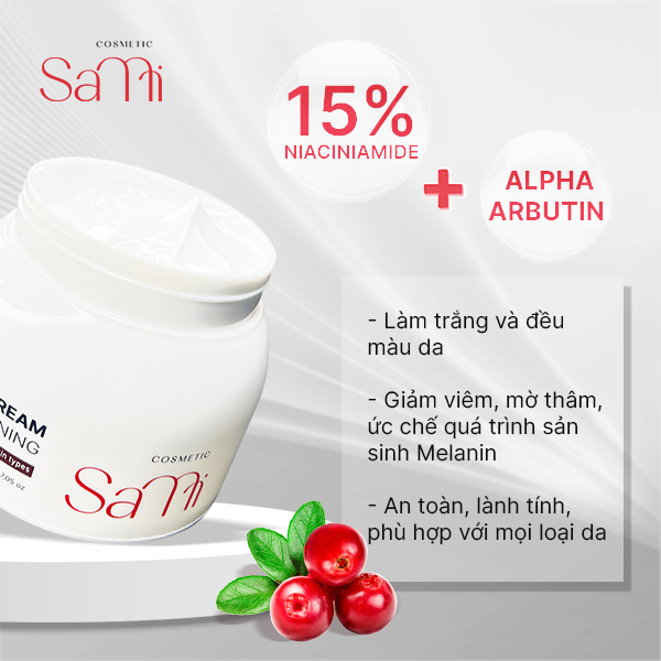 Kem Body Sami - Dưỡng trắng, Cấp Ẩm Toàn Thân