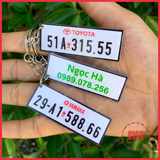 Móc Khóa in tên,số điện thoại, ngày sinh, biển số xe theo yêu cầu.