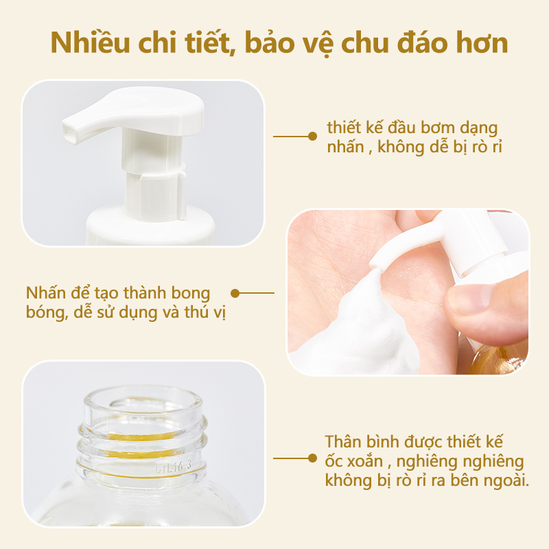 [Einmilk.ân ninh] Sữa tắm và dầu gội 2 trong 1 tạo bọt dành cho bé BSW22