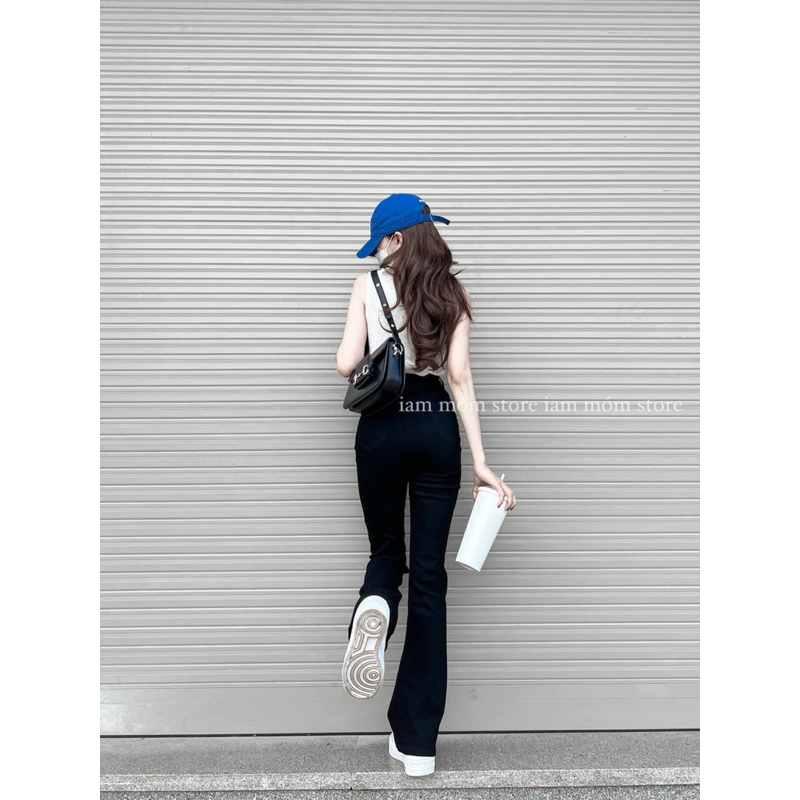 Quần jean ống loe hack dáng