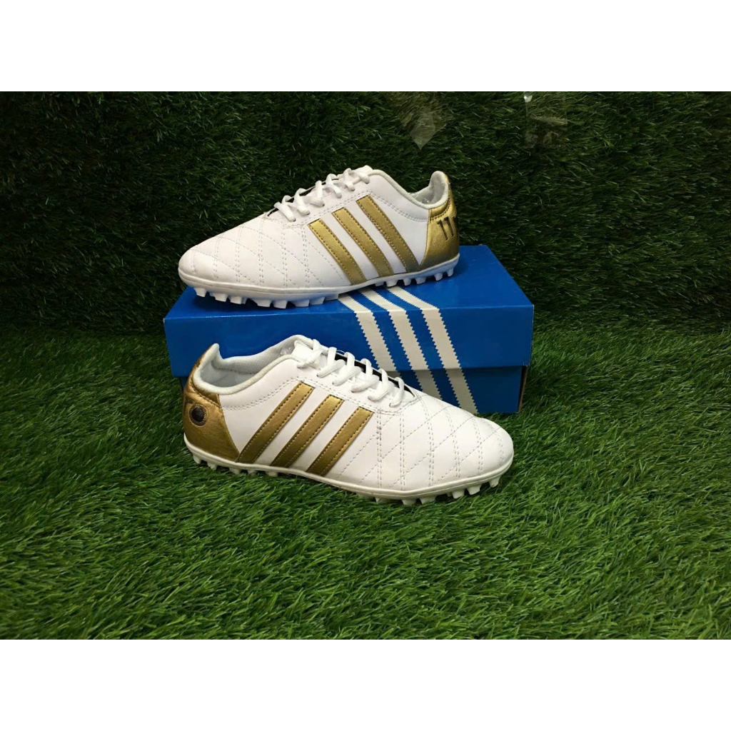 GIÀY ĐÁ BÓNG NAM, GIÀY 3 SỌC 11 PRO, ĐẾ CAO SU, ĐÃ KHÂU FULL ĐẾ