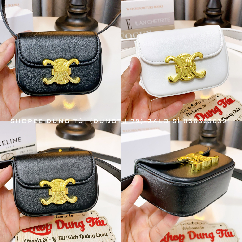 Túi xách nữ, túi đeo chéo ce.line mini có hộp