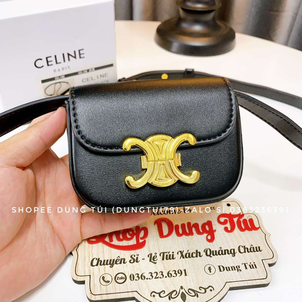 Túi xách nữ, túi đeo chéo ce.line mini có hộp