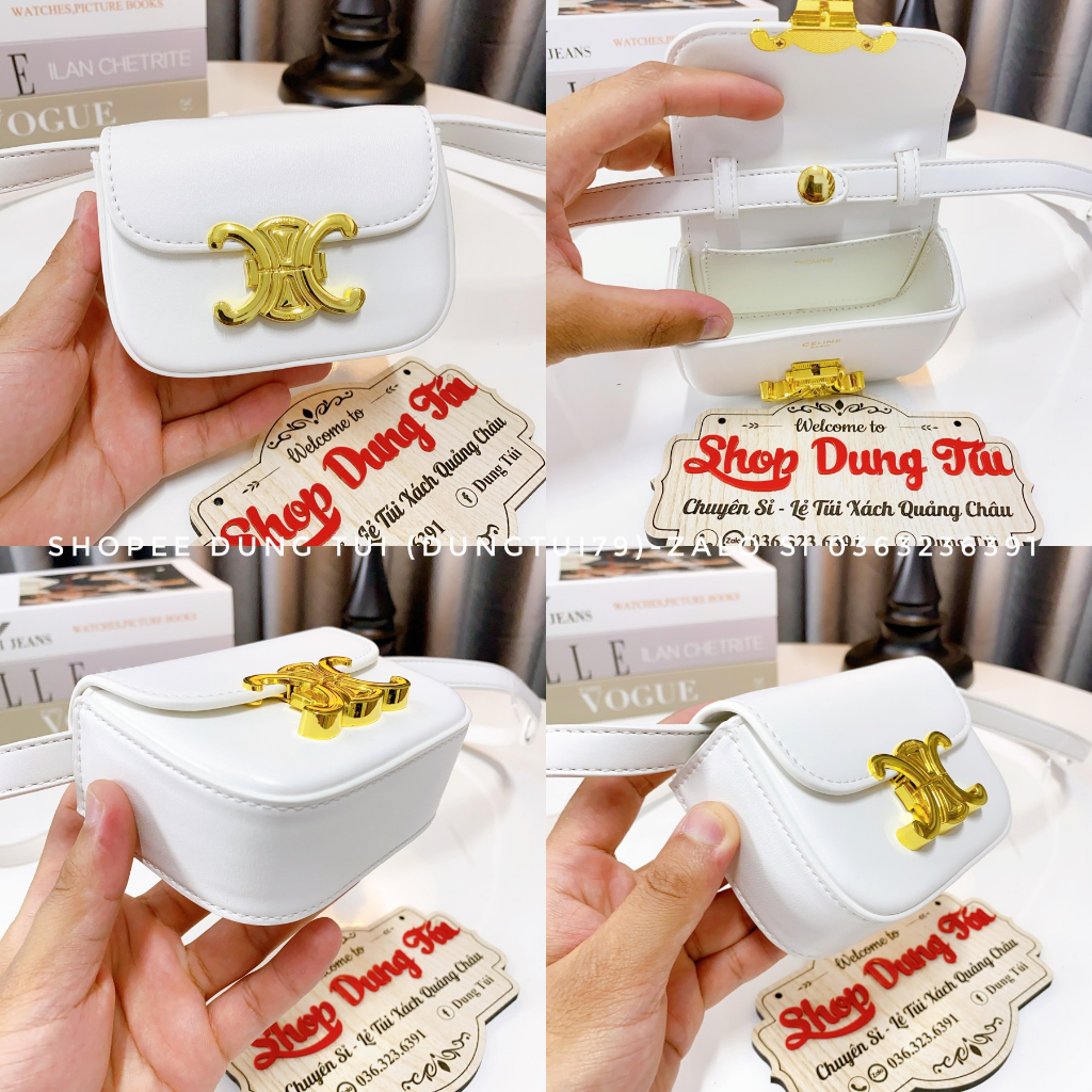 Túi xách nữ, túi đeo chéo ce.line mini có hộp