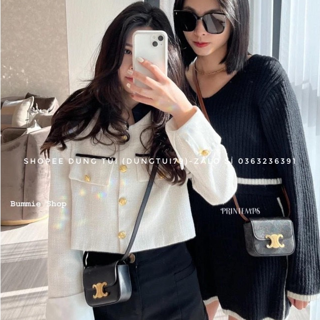 Túi xách nữ, túi đeo chéo ce.line mini có hộp