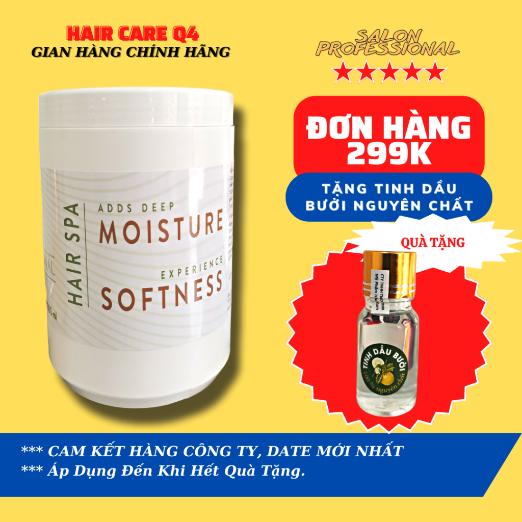 Hấp Dầu Ủ Tóc NTC Labax Hair Spa Moisture Softness 1000ml có thể thay thế dầu xả hằng ngày