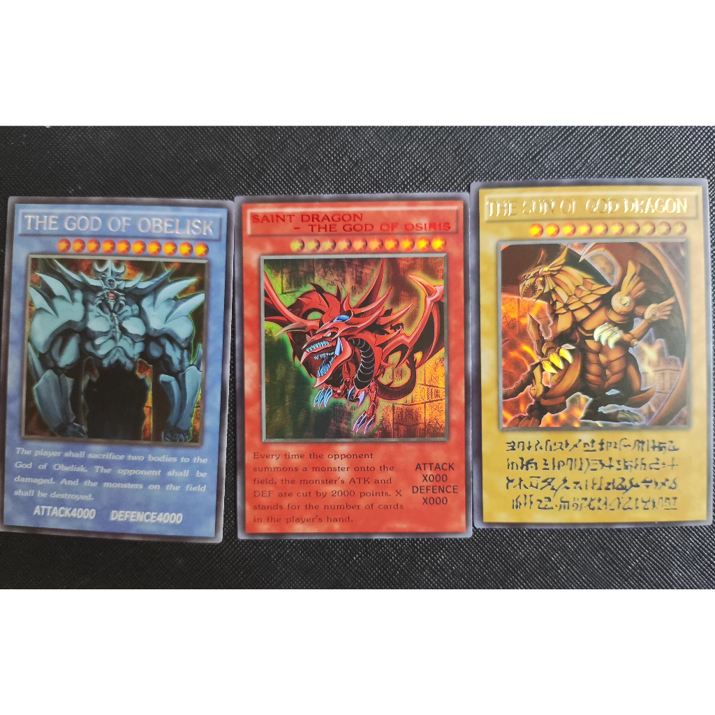 BộThẻ bài Tam thần Obelisk - Slifer - Ra  -Manga  Ultimate  Rare