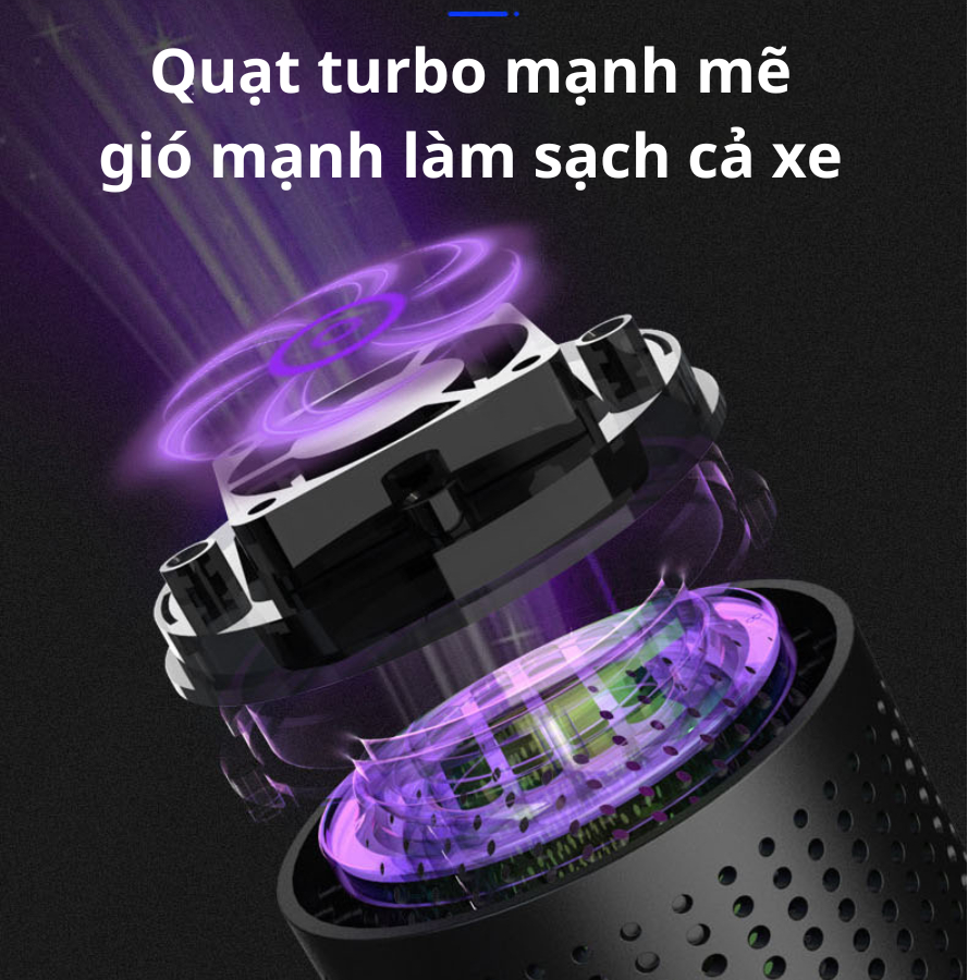 Máy lọc không khí ô tô Air Purifier ion âm khuếch tán hương thơm đa năng