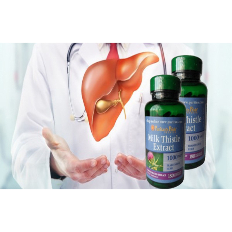 Viên uống bổ gan, thải độc gan Milk Thistle Puritans
