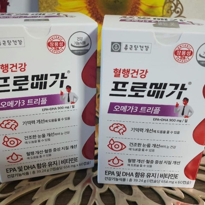 Viên uống Omega 3 Triple Enteric - Chong Kun Dang Health Promega Hàn Quốc hộp 60 viên