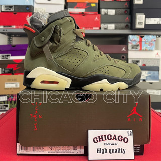 Giày Travis Scott x Air Jordan 6 Retro 'Olive'