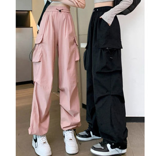 Quần Ống Rộng- Jogger Nữ Túi Hộp dây rút gấu mặc được 2 kiểu m014