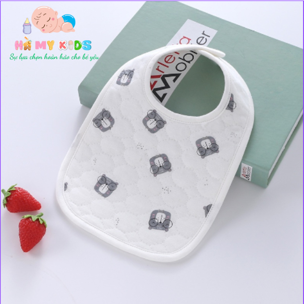 Yếm ăn dặm cho bé loại yếm vuông cao cấp chống thấm chống bám bẩn an toàn với da em bé