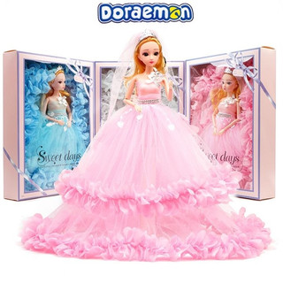 Bup bê Barbie, đồ chơi cho bé gái, bộ đồ chơi búp bê baby elsa, công chúa natasha hộp bếp nấu ăn gia đình