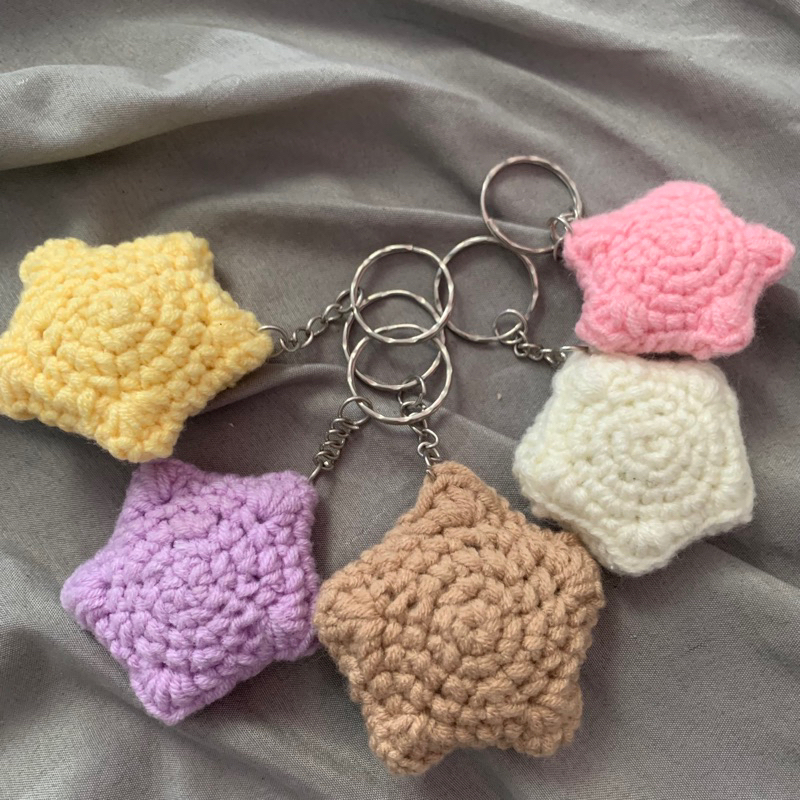 Móc khoá ngôi sao - star keychain y2k egirl unisex đeo balo túi cute acubi grunge harajuku
