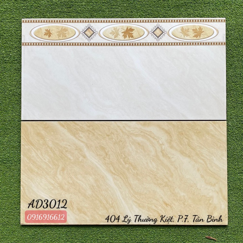 Gạch ốp tường 30x60 bóng cao cấp màu vàng
