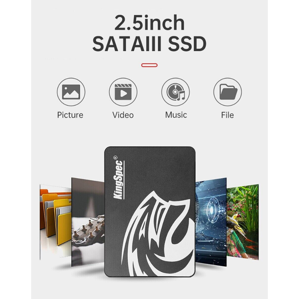 Ổ Cứng SSD Kingspec 128GB / 256GB / 512GB P4 - 120 2.5 Sata III- ( Vỏ Nhôm ) | BigBuy360 - bigbuy360.vn