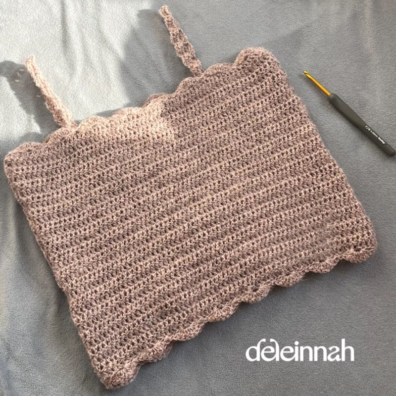 𝐁𝐑𝐎𝐖𝐍 𝐕𝐈𝐍𝐓𝐀𝐆𝐄 𝐂𝐑𝐎𝐂𝐇𝐄𝐓 𝐓𝐎𝐏 I Áo croptop len màu nâu vintage sexy